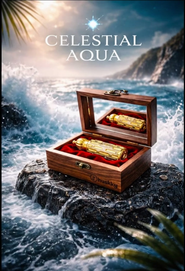 Celestial Aqua Attar Perfume – Long Lasting Alcohol Free Fragrance